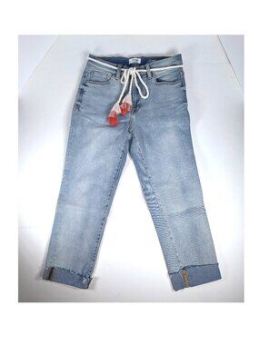 Kensie Womens Jeans Vintage Luxe The Amber High Rise Stovepipe 4/27 Light Wash